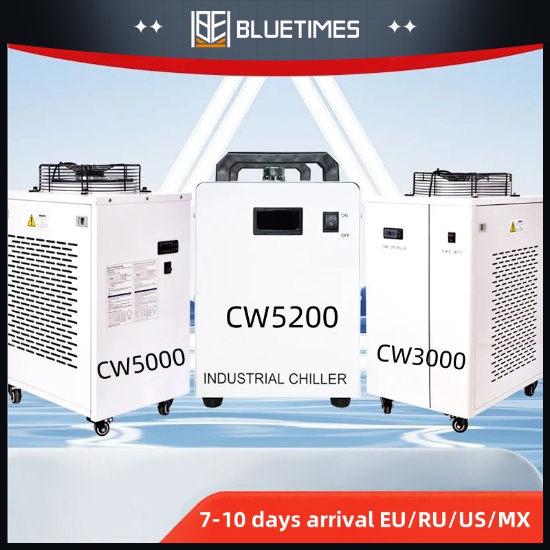 Laser Industrial Chiller - Bluetimes S&A CW3000 CW5000 CW5200 Industria